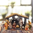 thumbnail image 3 of Delicacy Kitchen Resin Hand Painted Nativity Figurines Easter Nativity Scene Set, 3 of 8