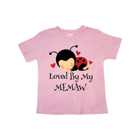 

Inktastic Loved By My MeMaw grandchild Gift Toddler Toddler Girl T-Shirt