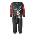 thumbnail image 2 of Fiomva Family Christmas PJs Matching Sets, Red Plaid Xmas Pajamas Holiday Home Long Sleeve Sleepwear Jammies Clothes, 2 of 10