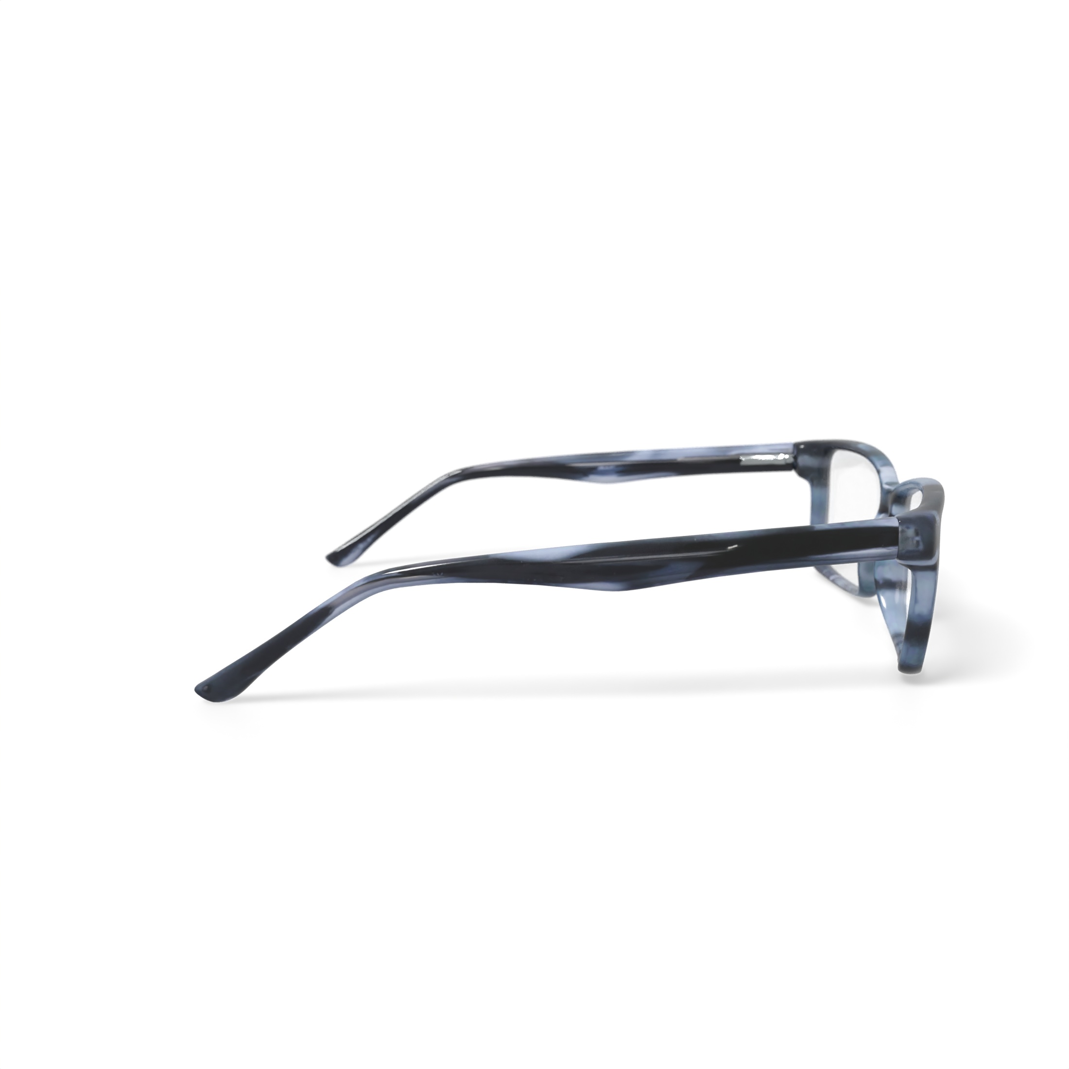 Walmart Men's MOP58 Rectangular Prescription Eyeglasses with Case, Gray Stripe