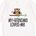 thumbnail image 3 of Inktastic Grandma Loves Me Girls Owl Toddler Sweatshirt, 3 of 4