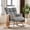 DarkGray, variant on AUNEKIV Nursery Rocking Chair, Teddy Accent Armchair with High Backrest, Upholstered Glider Rocker for Living Room, Bedrooms, Playroom, White