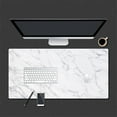 Extended Gaming Mouse Pad, Table Rubber Marble Grain Computer Desk Mat