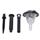 thumbnail image 1 of Desiderio 2 piezas LED luz de jardín lámpara solar de césped 3 modos 3000 K lámpara de patio de paisaje para camino al aire libre, 1 of 6