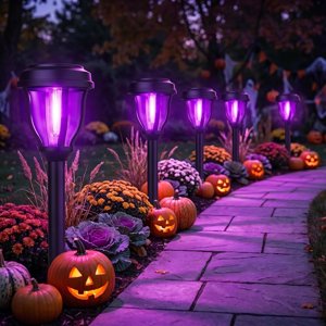 Solar Halloween Lights 12 Pack Solar Pathway Lights