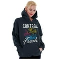 thumbnail image 4 of Control Freak Nerd Video Gaming Gamer Unisex Plus Fleece Graphic Hoodie Brisco Brands 2X, 4 of 4