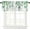 Green, variant on Fall Floral Kitchen Valance for Windows Weeping Flower Vines Curtain Valances Rod Pocket Panels Bedroom Bathroom Short Window Treatment Red Orange and Turquoise Decorative Half Drapes, 54x18In