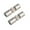 25mm brushed, variant on TISHITA 2x Curtain Rod Corner Connector Adjustable Angle for Bay Window Curtain Rods Bathroom Glass Door Hinged Connector with Screws 19mm brushed