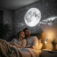 thumbnail image 5 of 2-in-1 Projector Night Light, USB Starry Sky Projector with 12 Interchangeable Slides, Rocket-Shaped LED Galaxy Light with 360° Rotating Flexible Arm for Bedroom, Ceiling, Kids Room & Party Decor, 5 of 6