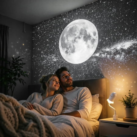 Star Projector Night Light Projector USB Galaxy Cosmos Projection Lamp With Interchangeable Slides 360° Ambient Mood Light For Bedroom Ceiling Home Decor Gift‑Ready Indoor Atmosphere Lighting