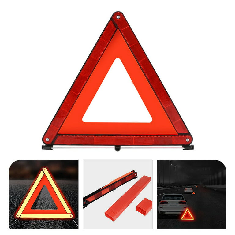 SEMAPHORE High-Intensity Reflective Safety Warning Arrow Decals Car Trunk  Rear Bumper Guard Body Decoration Stickers Universal 12PCS(RED) Compatible