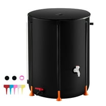 KFFKFF Foldable Water Barrel, 66 Gal/250 L, Portable Rainwater Harvesting Container, PVC with Tap and Overflow Accessories, Ideal for Garden Irrigation