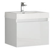 Fresca Fcb8006-I Nano 23-3/8" Wall Mounted / Floating Vanity Set - White