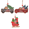 thumbnail image 1 of Adornos de coche de árbol de Navidad, camión de dibujos animados y colgantes con forma de coche para decoraciones de árbol de Navidad para el hogar Ormromra CPB-CJZ143-2, 1 of 5
