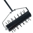 thumbnail image 5 of 16" Heavy Duty Rolling Lawn Aerator, Garden Yard Rotary Push Tine with 1.4-inch Rolling Spikes and 48 Inch Steel Handle, for Garden, Yard, Cropland to Loose Soil , Black, 5 of 8