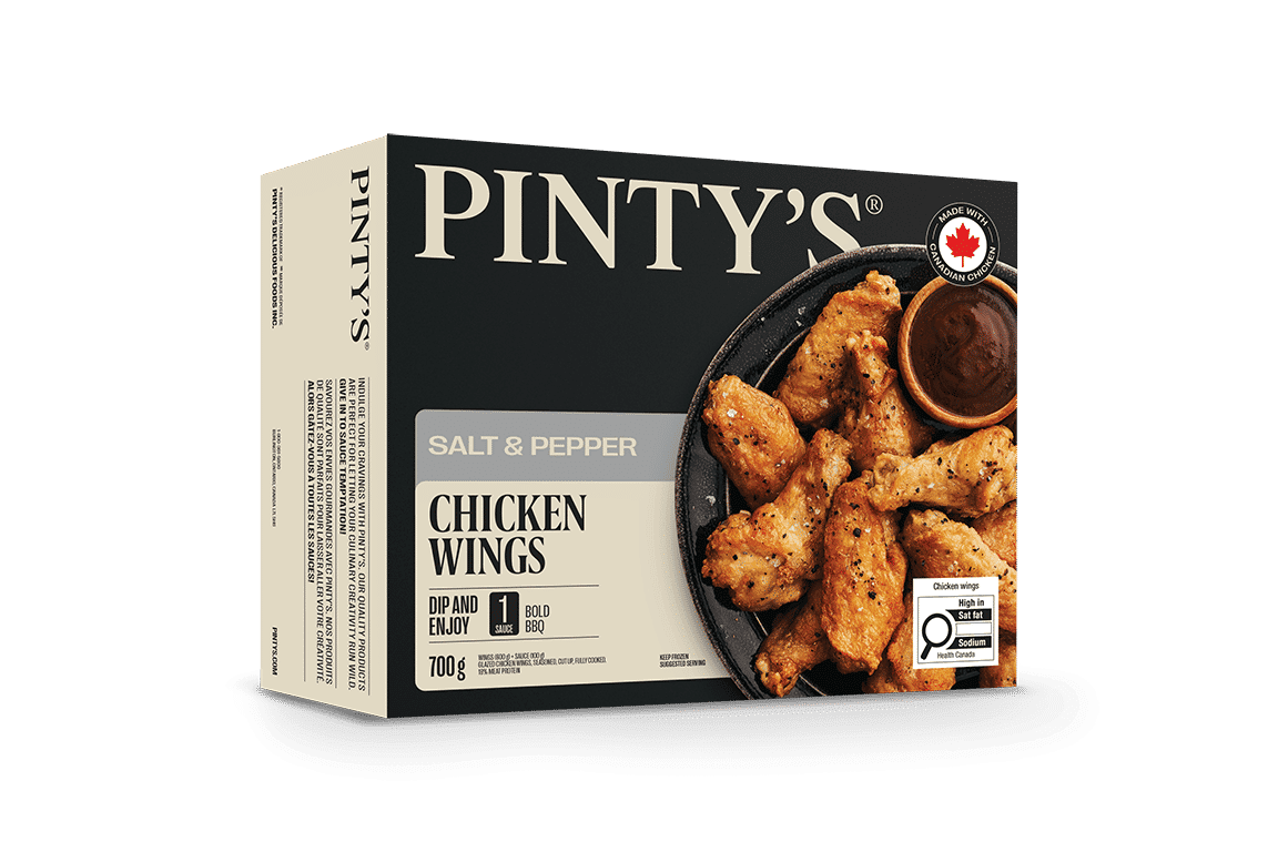 Pintys Salt & Cracked Black Pepper Glazed Chicken Wings