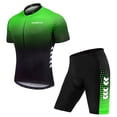 thumbnail image 1 of Men's Summer Short Suits Cycling Set Cycling Jersey with 5D Padded Riding Shorts Quick Dry Breathable Cycling Jersey Set for Outdoor Sport Cycling Biking, 1 of 7