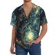 thumbnail image 1 of Fotbe Enchanted Forest Skull Path Camisa Estampada de Manga Corta para Hombre, Casual de Verano, Estilo Playero, Sin Arrugas-X-Large, 1 of 5