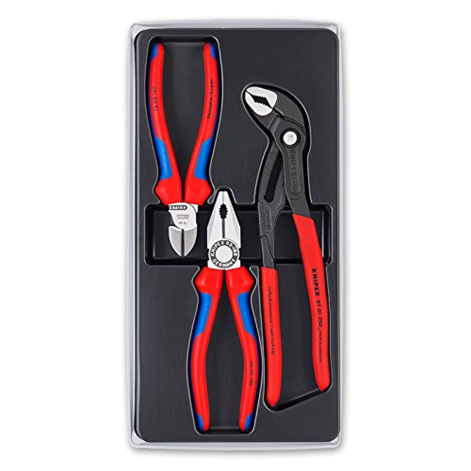 knipex 00 20 09 v01 pliers set (3 piece)