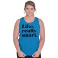thumbnail image 4 of Funny Like Really Smart Attitude Tank Top Tee Shirt Women Brisco Brands 2X, 4 of 6