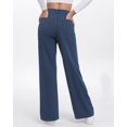 thumbnail image 2 of Vaqueros TONIRY de pierna ancha para mujer, talle alto, azul claro, 2 of 6