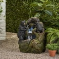 thumbnail image 2 of CoSoTower 23.75" High Hand Crafted Weather Resistant Floor Fountain, Moss + Black, 2 of 9