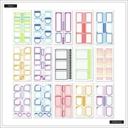 Happy Planner Sticker Pack, 30 Sheet Value, Essential Boxes & Borders, 831 Planner Stickers Total