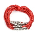 thumbnail image 5 of Stainless Steel Red Glass Resin Bracelet Drop Dangle Earrings Necklace Set for Women Jewelry for Women Birthday Christmas Gifts, 5 of 7