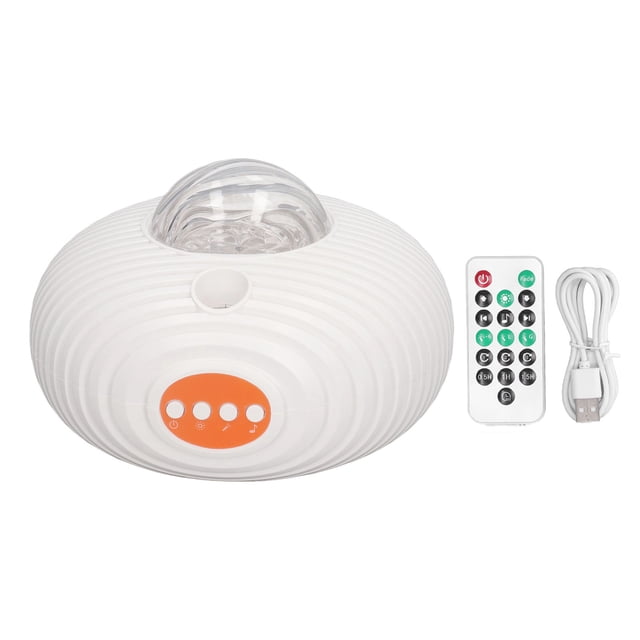 Lámpara de música Bluetooth con control remoto, 14 modos de iluminación y 5 canciones integradas, luz nocturna para crear un ambiente, proyector de cielo estrellado LED multicolor