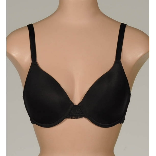 QT Molded Micro Cup Lace Trim Bra (55107) 34DDD/Black at  Women's  Clothing store: Bras