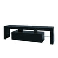 thumbnail image 6 of Bellemave TV Stand with LED Lights for 70 Inch, TV Table with 2 Storage, TV Console with Open Shelves, TV Cabinet for Living Room, Bedroom(Black), 6 of 10
