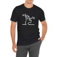 thumbnail image 1 of Camiseta deportiva de manga corta con cuello redondo y estampado divertido para hombre, cómoda y versátil, ideal para verano y primavera, estilo atlético, ajuste cómodo, ideal para regalar y para el t, 1 of 7