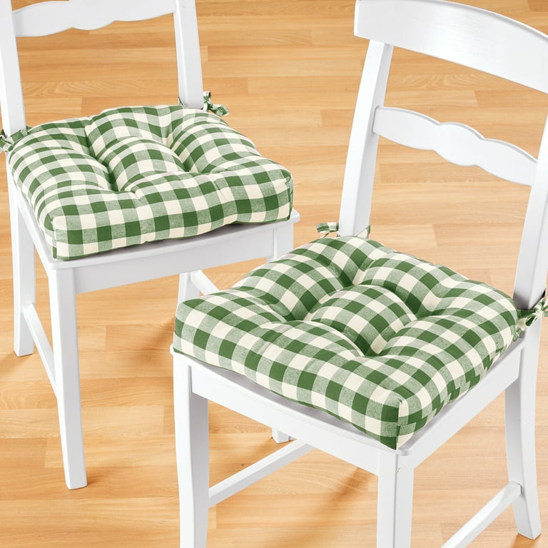 Buffalo Check Tufted Polyester Booster Cushion