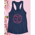 thumbnail image 3 of Mothers Day Bold Garland Racerback Tank Women -Image by Shutterstock, Female x-Small, 3 of 4
