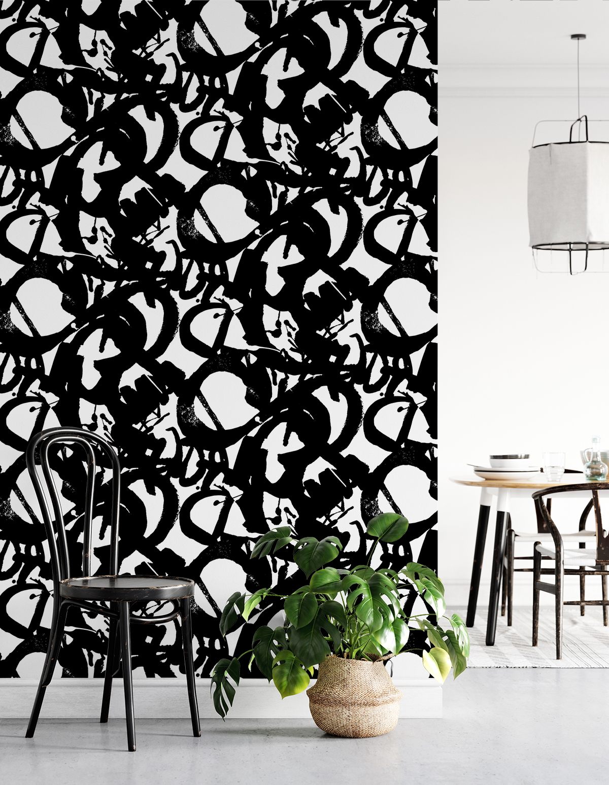 NextWall  Inkblot Peel and Stick Wallpaper - 20.5 in. W x 18 ft. L