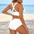 thumbnail image 5 of Bikini Sets for Women Two Piece Swimsuit Push Up Padded Top High Waisted Bottom Tummy Control Bathing Suit Beach Swimwear Vacation, 5 of 6