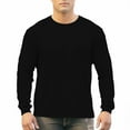 thumbnail image 3 of Men's 250g 100% Cotton Round Neck Regular Solid Long Sleeve T-Shirt, 3 of 13