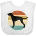 thumbnail image 3 of Inktastic Vizsla Dog Retro Sunset Boys or Girls Baby Bib, 3 of 4