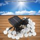 thumbnail image 5 of 30LED Ball Solar Powered Outdoor String Light Decoración de fiesta de Navidad (blanco cálido), 5 of 8