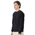 thumbnail image 2 of Hanes - Crewneck Sweatshirt for Men’s | Durable Classic Warmth Pullover Casual Sweater, Ash & Black Color 7.8 oz 50/50 US grown Cotton/Polyester Soft Sweatshirt, Size 3XL, Pack of 2, 2 of 5