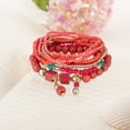 thumbnail image 5 of Riforla Stackable Bead Bracelets Ladies Mens Stretch Multilayer Bracelet Set Multicolor Jewelry Womens Jewelry E, 5 of 5