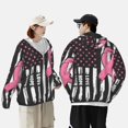 thumbnail image 4 of Fotbe Ribbon Breast Cancer Awareness Chaqueta con Protección Solar UPF 50+ para Hombre y Mujer, Camisa con Capucha y Bolsillos-3X-Large, 4 of 7