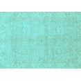 thumbnail image 1 of Ahgly Company Indoor Rectangle Abstract Light Blue Modern Area Rugs, 5' x 7', 1 of 4