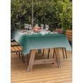 thumbnail image 3 of Outdoor Tablecloth with Umbrella Hole for Patio/Picnic/Party/Camping, Turquoise Ombre Waterproof Table Cloth Rectangle Table Cover Washable, Abstract Modern Art Aesthetics (60"x 84"), 3 of 8