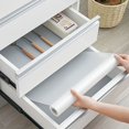 thumbnail image 2 of 1pc Shelf Liner, Non-Slip Cabinet Liner, Washable Oil-Proof For Kitchen Cabinet, Shelves, Refrigerator, Storage, Desks, 12 Inches X 5 FT, Non Adhesive Drawers, 2 of 4