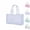 Clear, variant on Women's Jelly Tote Bag, Large Capacity Clear Holographic Solid Color Shoulder Bag, Fashionable Waterproof PVC Beach Bag Pool Bag for Travel, Outdoor & Daily Use