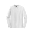 thumbnail image 6 of Gildan Men’s DryBlend 50/50 Long Sleeve T-Shirt, Crew Neck, Classic Fit Tee, White, 6-Pack, XL, 6 of 7