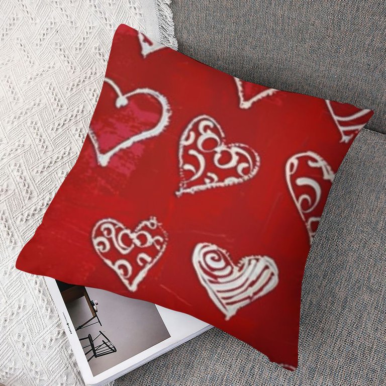 nygtbtfer Valentines Day Outdoor Waterproof Pillow Set of Red