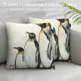 thumbnail image 3 of PHYHOO Cute Penguins Throw Pillow Covers Hand Drawn Cute Animal Art Design Square Pillowcases for Home Decor Sofa Car Bedroom Pillow case, 3 of 5