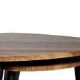 thumbnail image 4 of Mesa Benzara Clovia, juego de 2 unidades triangulares de madera y metal, 4 of 6